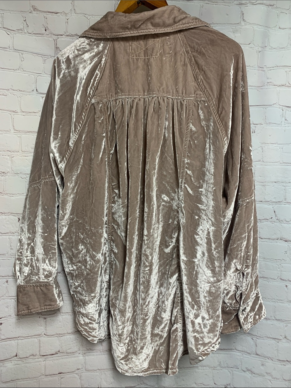 NWOT Anthropologie We The Free Midnight Skies Velvet Mushroom Top Size M 50” - Picture 8 of 9